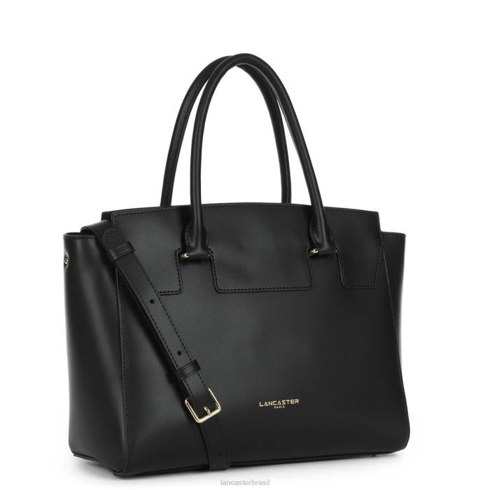 mulheres Lancaster Paris preto bolsa lisa ou RBF43081