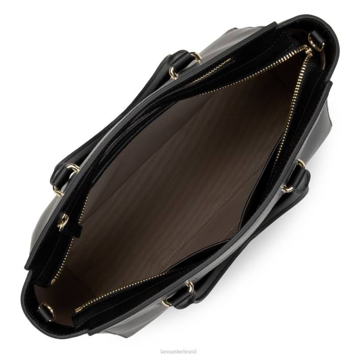 mulheres Lancaster Paris preto bolsa lisa ou RBF43081