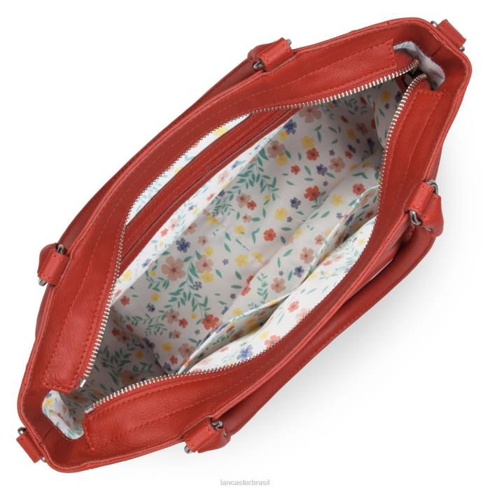 mulheres Lancaster Paris rouge bolsa macia vintage RBF43387