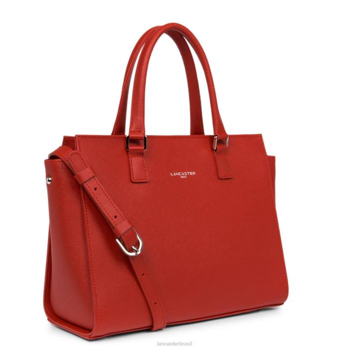 mulheres Lancaster Paris rouge bolsa saffiano intemporel RBF43160