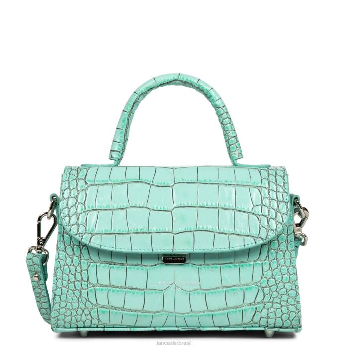 mulheres Lancaster Paris turquesa bolsa pequena croco hors serie RBF4221