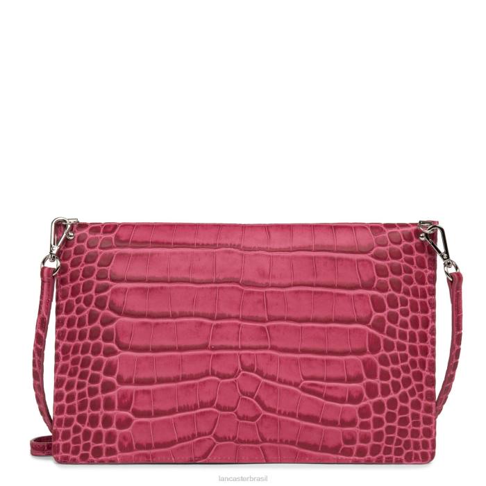 mulheres Lancaster Paris Fuxia clutch exótica croco RBF41172