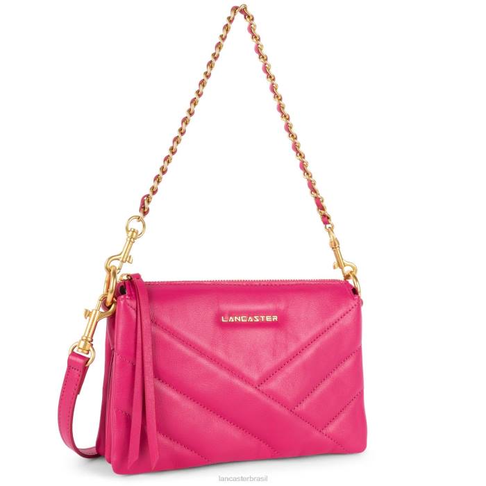 mulheres Lancaster Paris Fuxia clutch pequena matelassê macio RBF41032