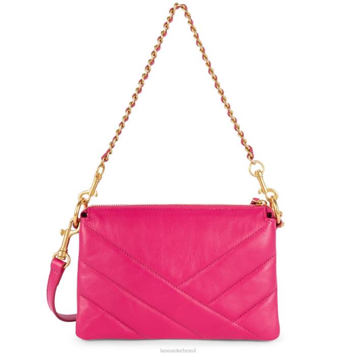 mulheres Lancaster Paris Fuxia clutch pequena matelassê macio RBF41032