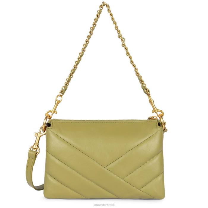 mulheres Lancaster Paris Oliva clutch pequena matelassê macio RBF41034