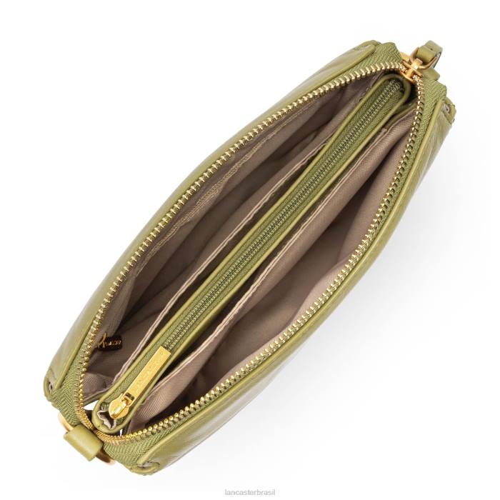 mulheres Lancaster Paris Oliva clutch pequena matelassê macio RBF41034