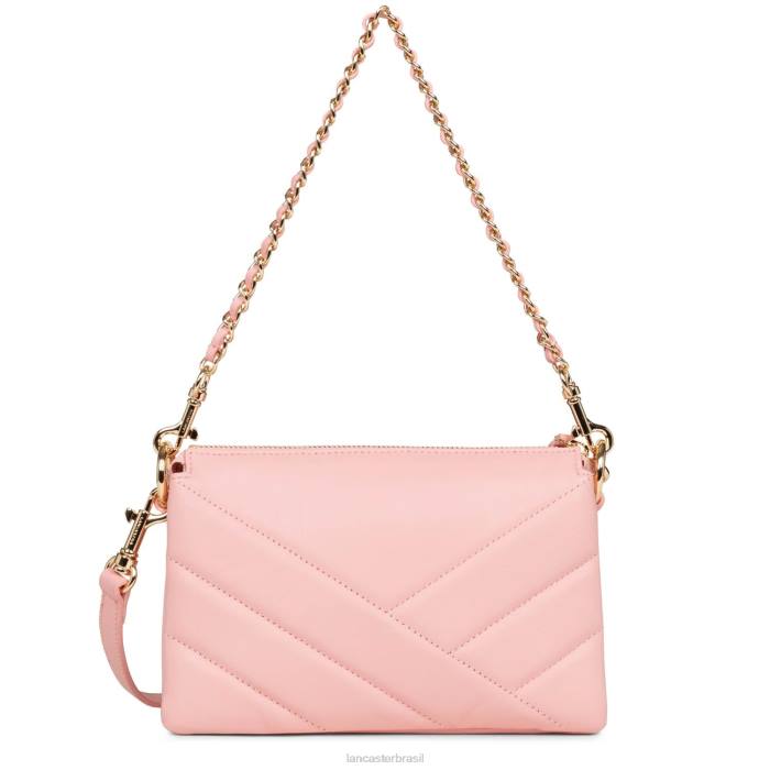 mulheres Lancaster Paris Rosa Clara clutch pequena matelassê macio RBF41030