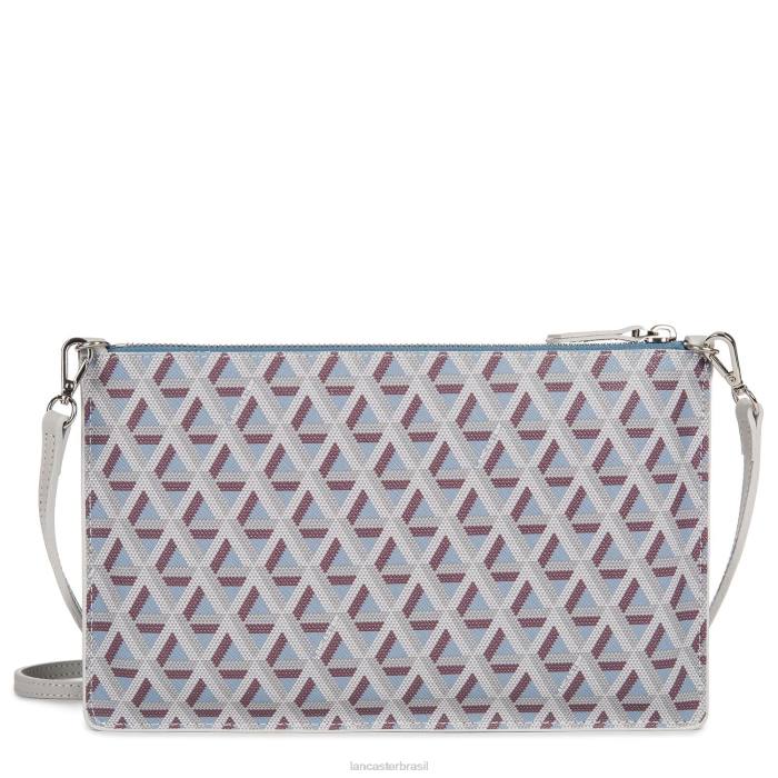 mulheres Lancaster Paris azul ardoise-gris perle ícone de embreagem RBF41181