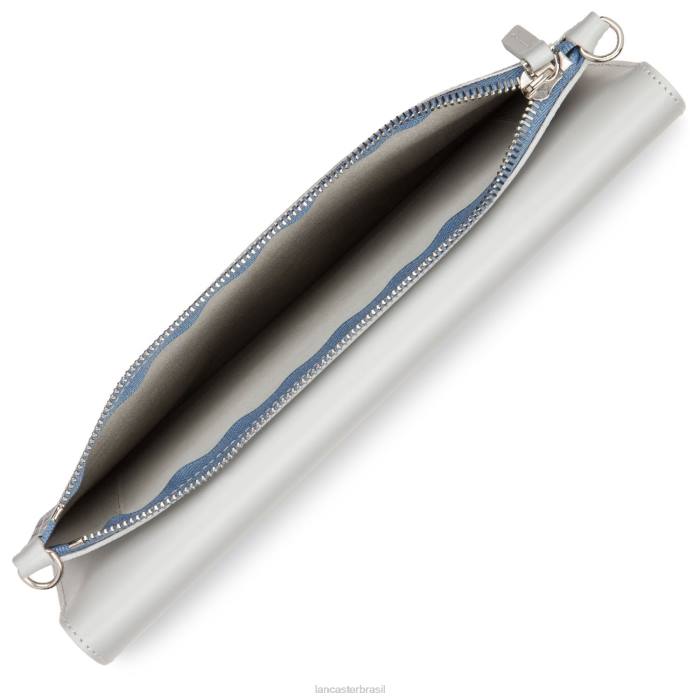 mulheres Lancaster Paris azul ardoise-gris perle ícone de embreagem RBF41181