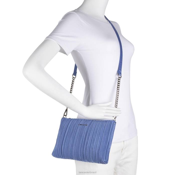 mulheres Lancaster Paris azul azul cortina de cetim para cerimônia de embreagem RBF41196