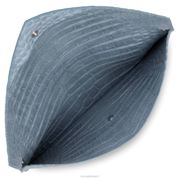mulheres Lancaster Paris azul cendre clutch exótica croco RBF41170