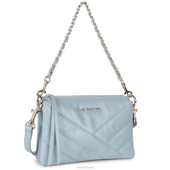 mulheres Lancaster Paris azul cendre clutch pequena matelassê macio RBF41021
