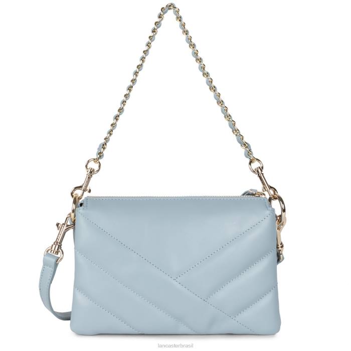 mulheres Lancaster Paris azul cendre clutch pequena matelassê macio RBF41021
