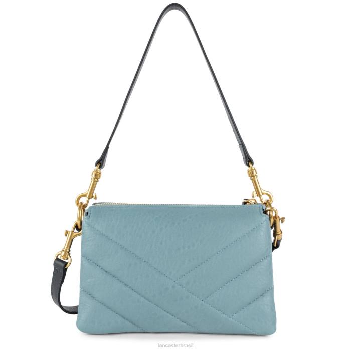 mulheres Lancaster Paris azul cendre clutch pequena matelassê selvagem RBF41230