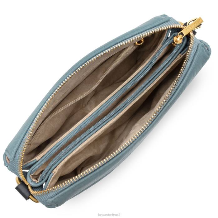 mulheres Lancaster Paris azul cendre clutch pequena matelassê selvagem RBF41230