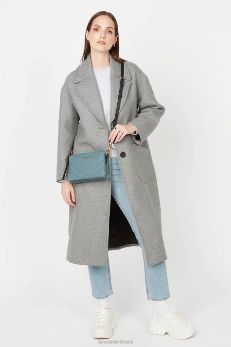 mulheres Lancaster Paris azul cendre clutch pequena matelassê selvagem RBF41230