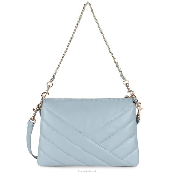 mulheres Lancaster Paris azul cendre m clutch matelassê macio RBF41235