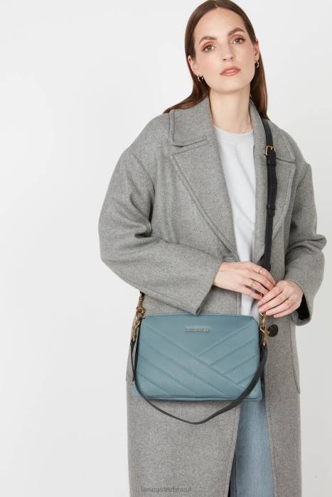 mulheres Lancaster Paris azul cendre m clutch matelassê selvagem RBF41088