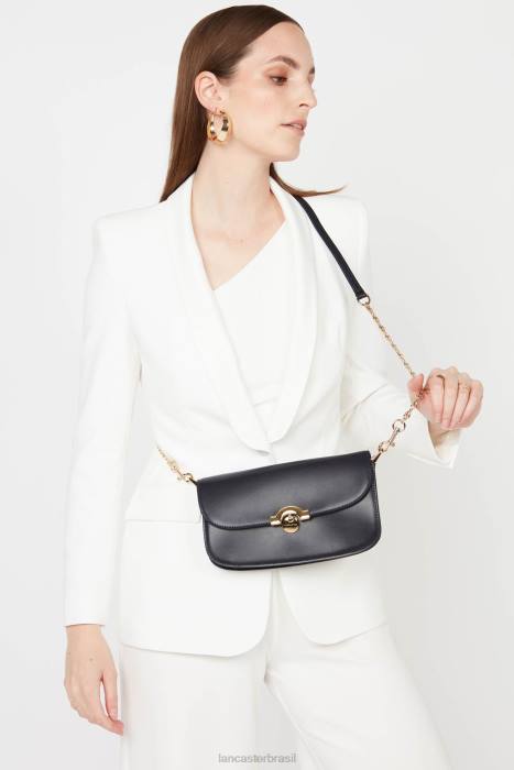 mulheres Lancaster Paris azul fonce clutch paris medaille RBF41260
