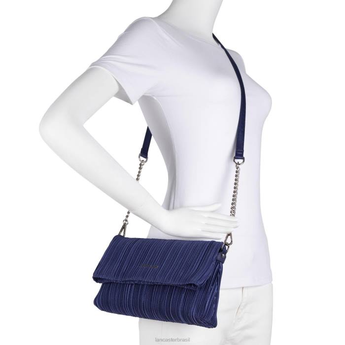 mulheres Lancaster Paris azul fonce cortina de cetim para cerimônia de embreagem RBF41184