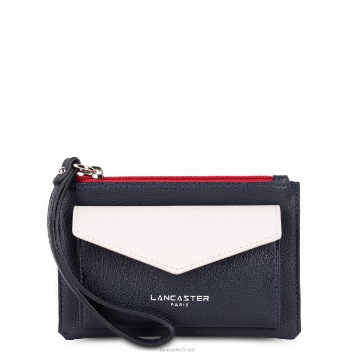 mulheres Lancaster Paris azul fonce-cru-rouge embreagem maia RBF41222