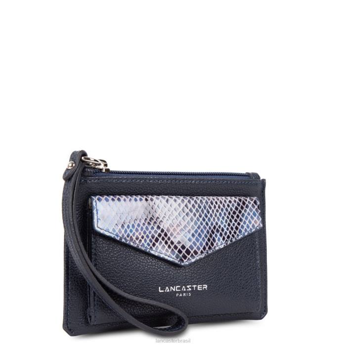 mulheres Lancaster Paris azul fonce-python embreagem maia RBF41212