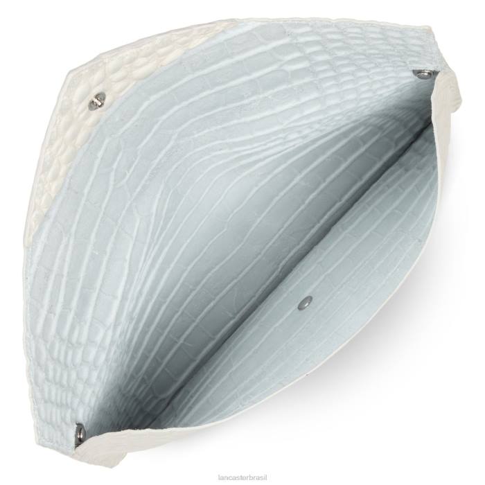 mulheres Lancaster Paris bege clutch exótica croco RBF41169