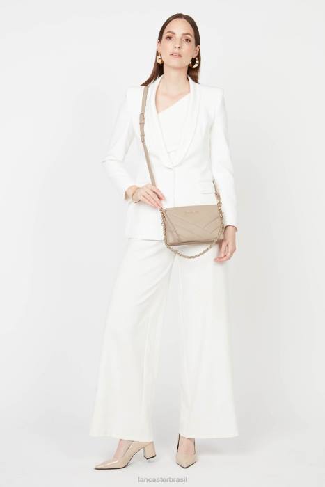 mulheres Lancaster Paris bege clutch pequena matelassê macio RBF41027