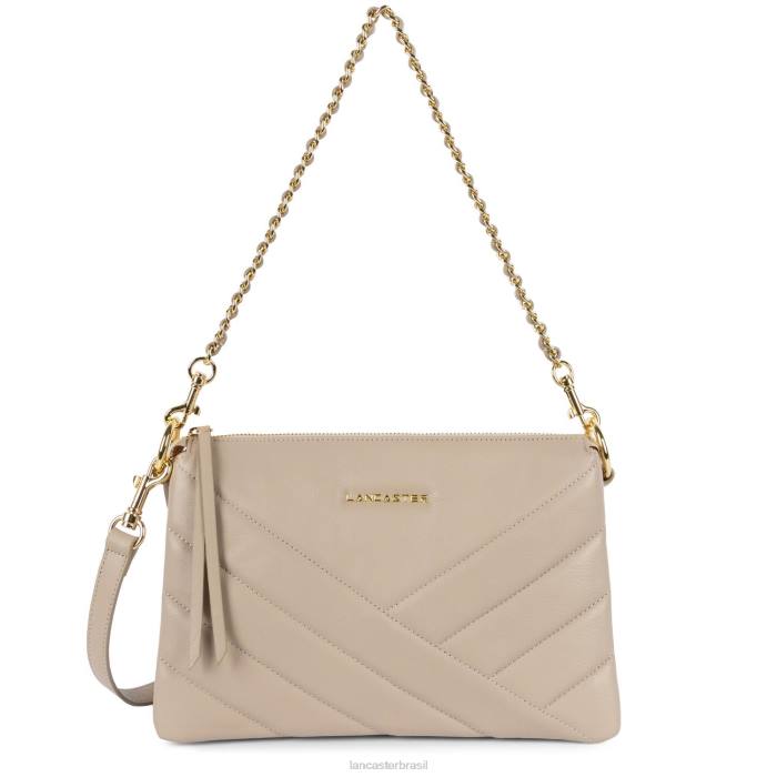 mulheres Lancaster Paris bege m clutch matelassê macio RBF41238