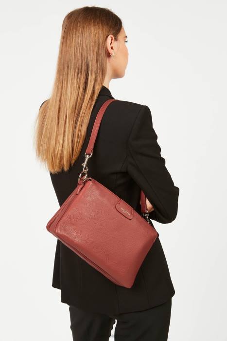 mulheres Lancaster Paris bois vermelho duna de embreagem grande RBF4988