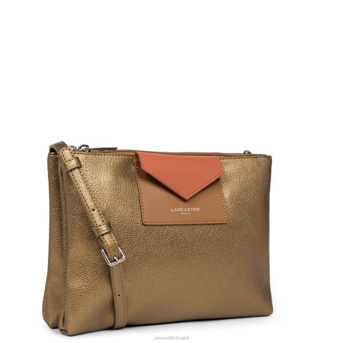 mulheres Lancaster Paris bronze-camelo-potiron Maya de embreagem dupla RBF4650