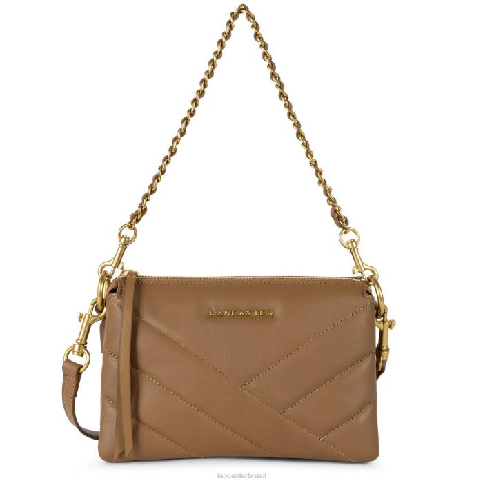 mulheres Lancaster Paris camelo clutch pequena matelassê macio RBF41017