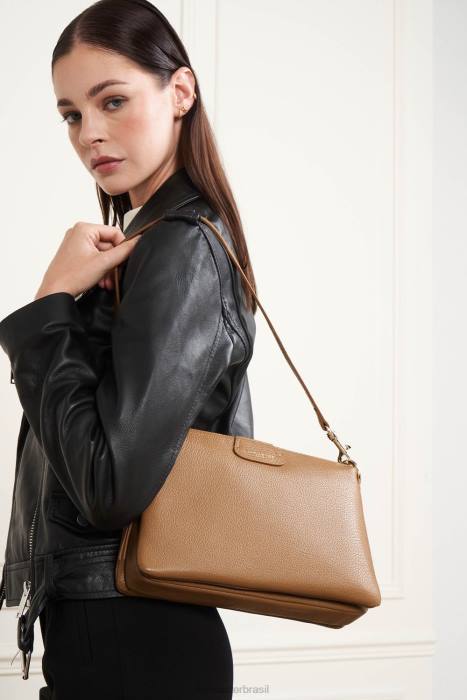 mulheres Lancaster Paris camelo duna de embreagem grande RBF4990