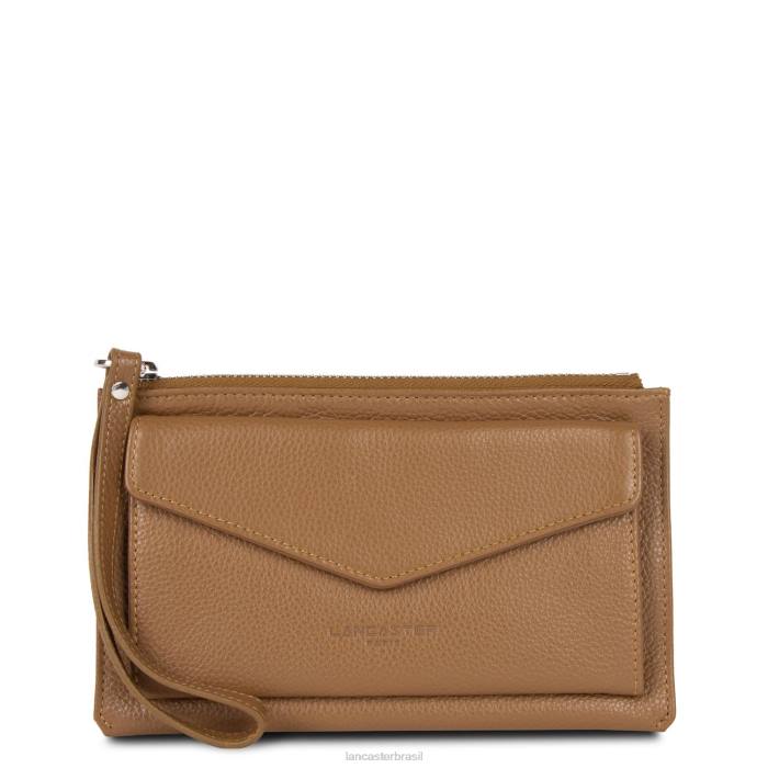 mulheres Lancaster Paris camelo embreagem foulonne pm RBF41153