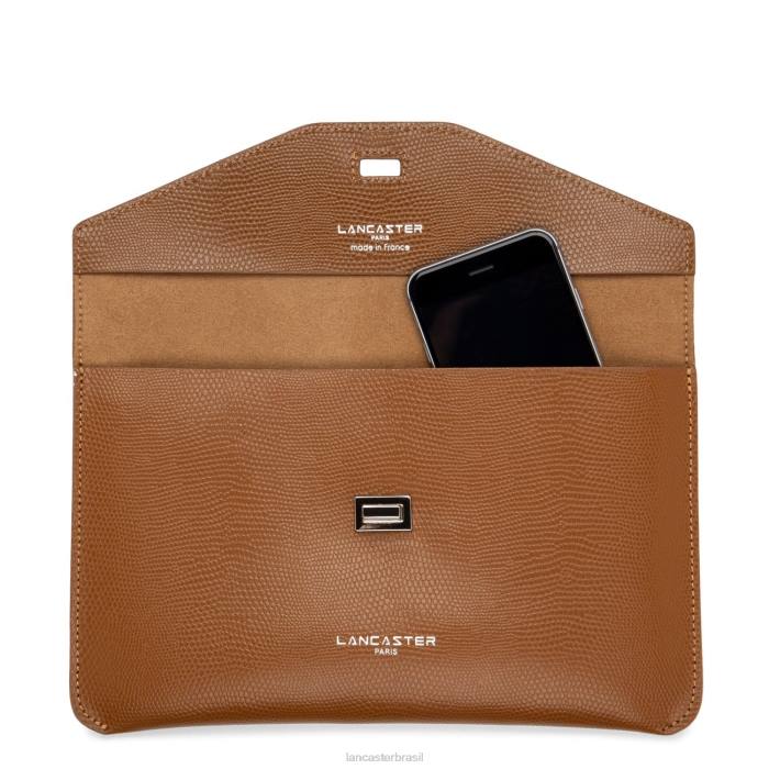 mulheres Lancaster Paris camelo embreagem lucertola RBF41128