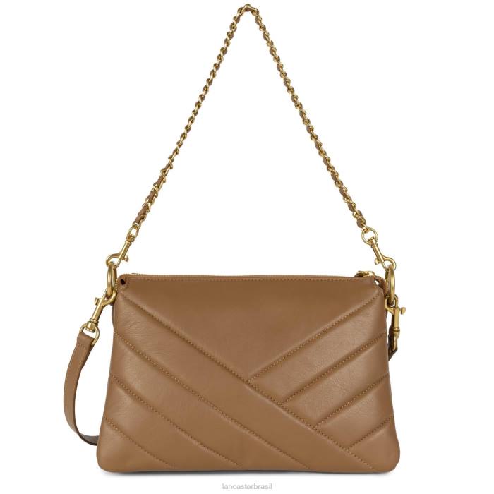 mulheres Lancaster Paris camelo m clutch matelassê macio RBF41233