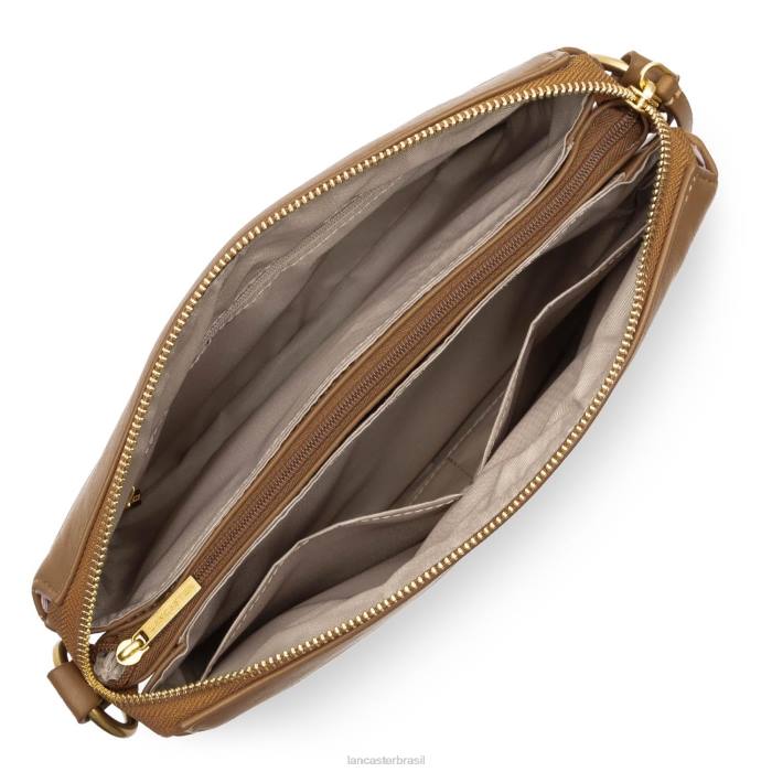 mulheres Lancaster Paris camelo m clutch matelassê macio RBF41233