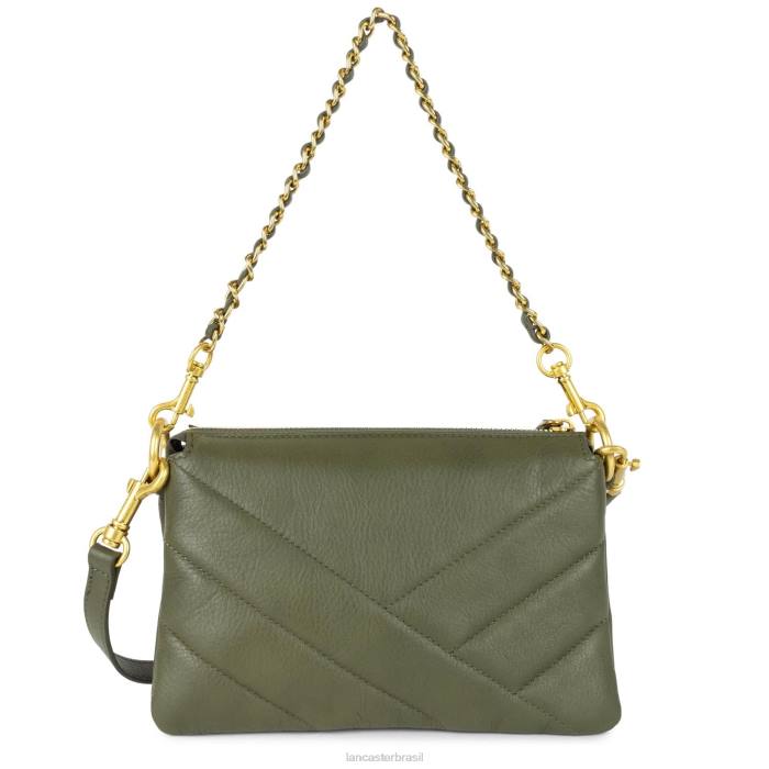 mulheres Lancaster Paris caqui clutch pequena matelassê macio RBF41025