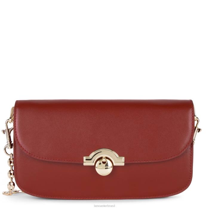mulheres Lancaster Paris carmim clutch paris medaille RBF41258