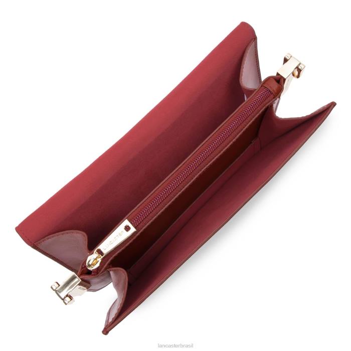 mulheres Lancaster Paris carmim clutch paris medaille RBF41258