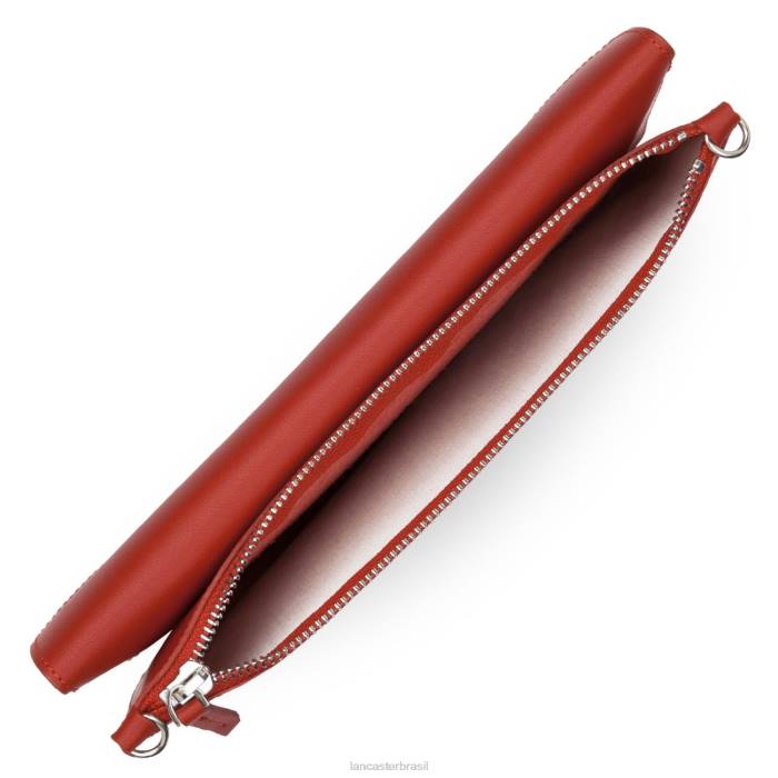 mulheres Lancaster Paris carmim ícone de embreagem RBF41175