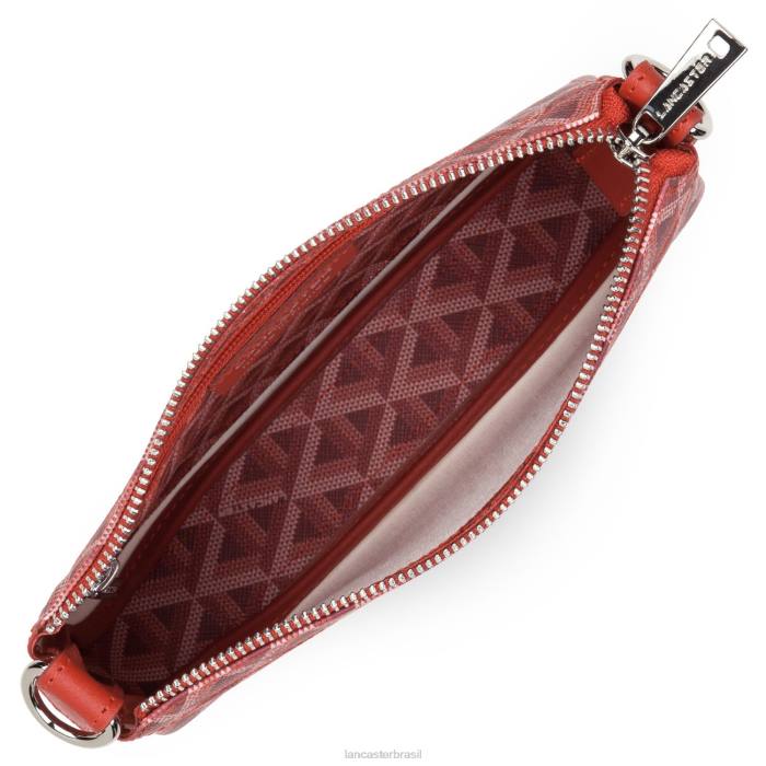 mulheres Lancaster Paris carmim ícone de embreagem pequena RBF41086