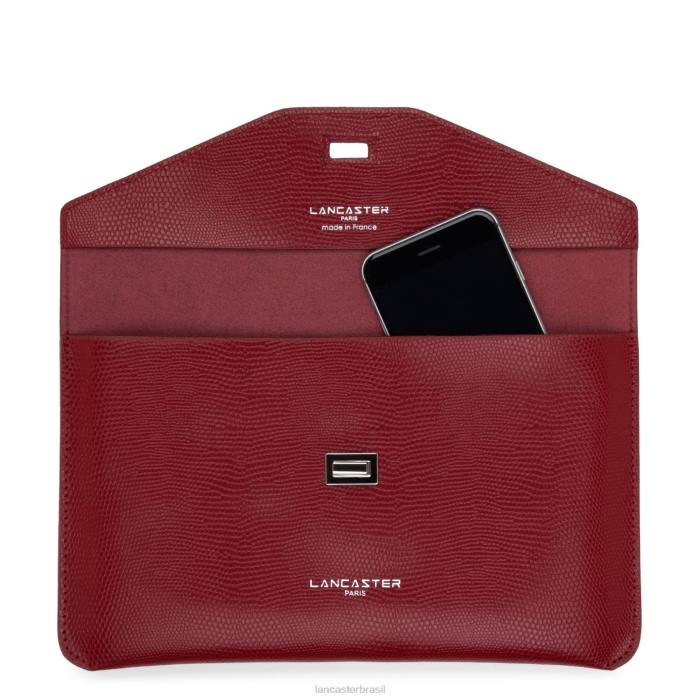 mulheres Lancaster Paris carmim embreagem lucertola RBF41126