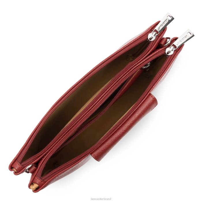 mulheres Lancaster Paris carmin-rouge-carmin Maya de embreagem dupla RBF4675