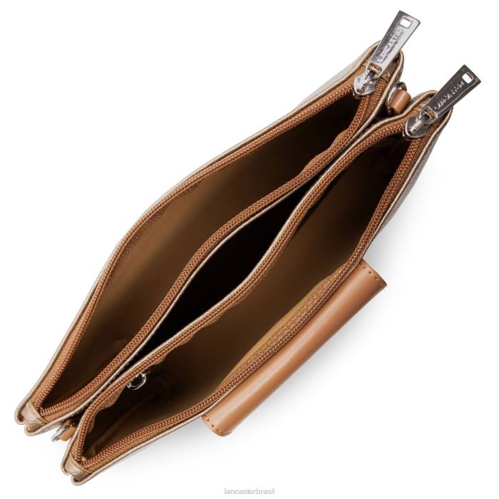 mulheres Lancaster Paris cuivre-noisette-camelo Maya de embreagem dupla RBF4665