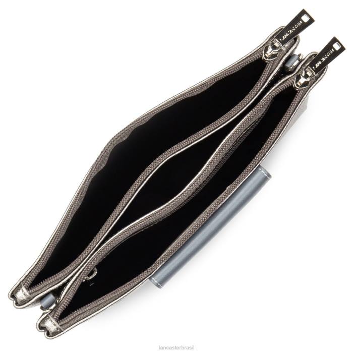 mulheres Lancaster Paris etain-mauve-gris Maya de embreagem dupla RBF4649