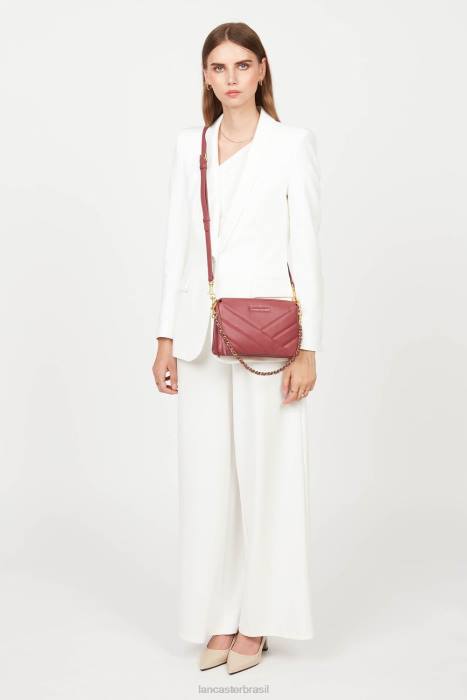 mulheres Lancaster Paris framboise clutch pequena matelassê macio RBF41026