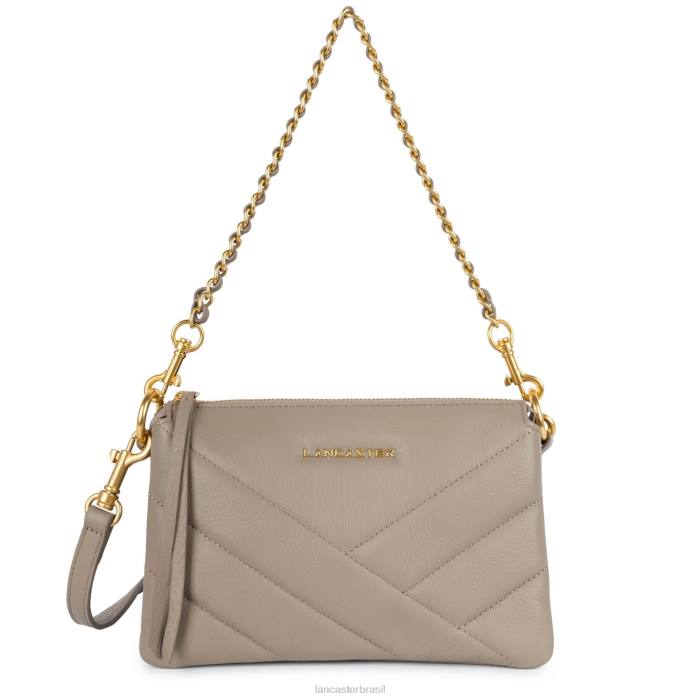 mulheres Lancaster Paris galet fonce clutch pequena matelassê macio RBF41035