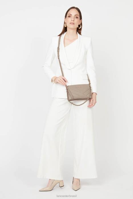 mulheres Lancaster Paris galet fonce clutch pequena matelassê macio RBF41035