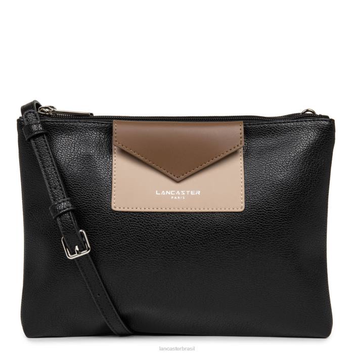 mulheres Lancaster Paris noir-nude-vison Maya de embreagem dupla RBF4652